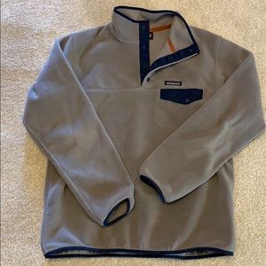 Gray and Navy Patagonia Sweatshirt